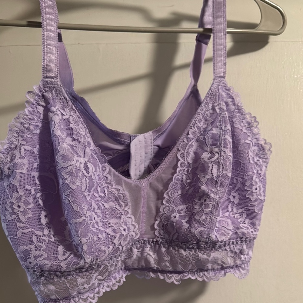 Savage x Fenty Lavender Lace Bralette